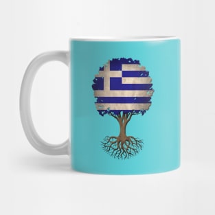 Tree of Life with Greek Flag Mug